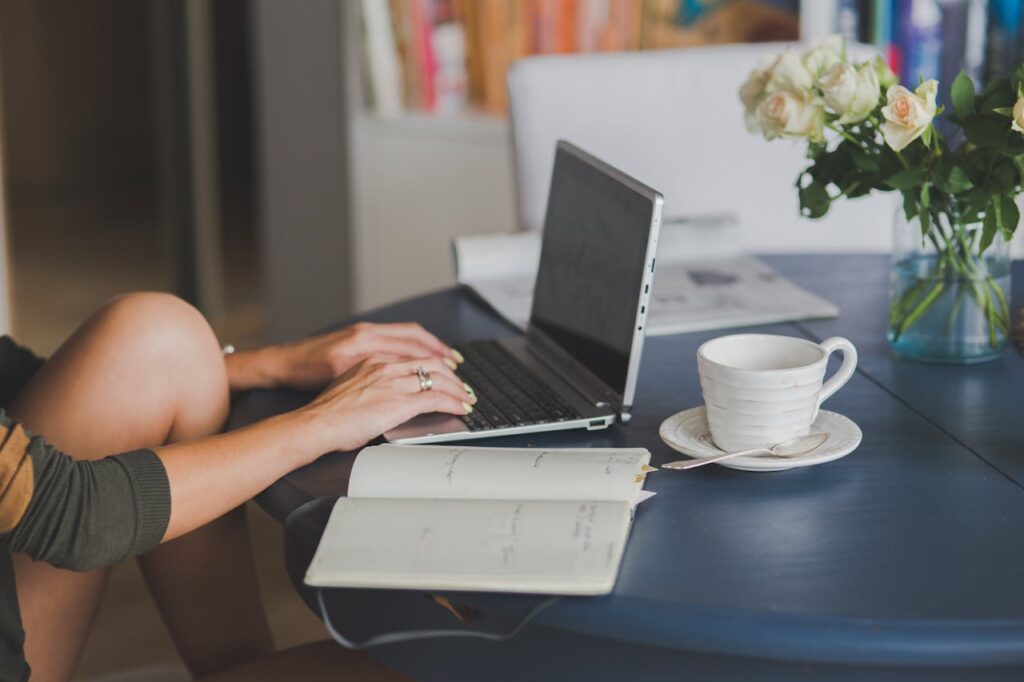 hands on a keyboard to represent keyboard navigation, this is essential when creating accessible websites with wordpress